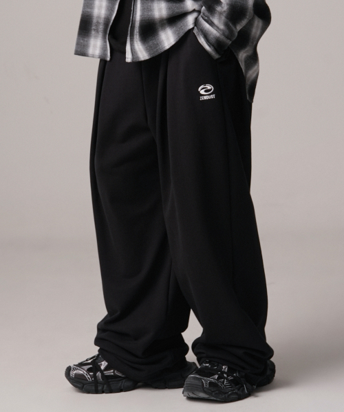 Nap Pintuck Wide Pants - 2COL（スウェットパンツ）｜ZENDUST（ジェン