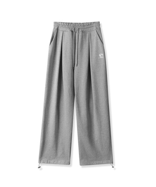 ZENDUST（ジェンダスト）の「Nap Pintuck Wide Pants - 2COL（スウェットパンツ・レディース・ブラック/グレー・SMALL/MEDIUM/LARGE）」の5枚目の写真