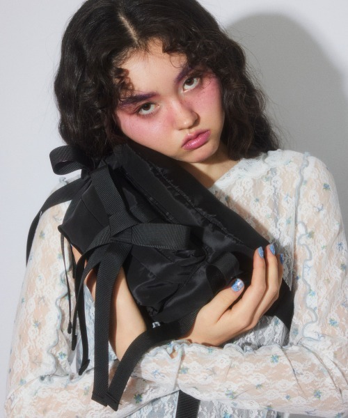 Candy Stripper（キャンディストリッパー）の「FANCY RIBBON WAIST バッグ（ボディバッグ/ウエストポーチ・レディース・ピンク/ブラック・FREE）」の18枚目の写真