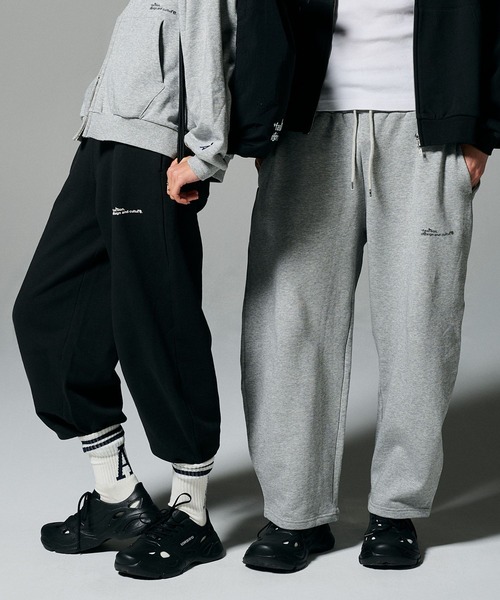 ALAND(エーランド)の「【UNISEX】ALAND/アソートスウェットパンツ(ウラケ)(スウェットパンツ・レディース・グレー/ブラック・LARGE/MEDIUM)」の4枚目の写真