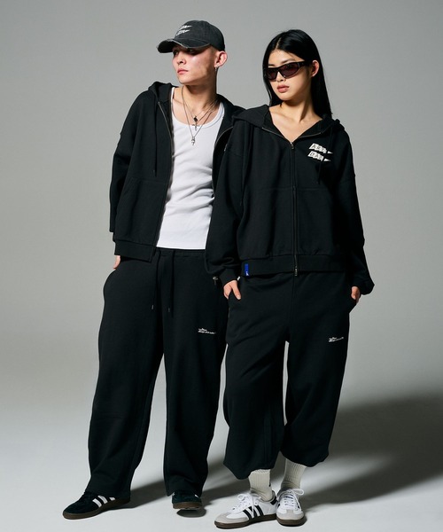 ALAND(エーランド)の「【UNISEX】ALAND/アソートスウェットパンツ(ウラケ)(スウェットパンツ・レディース・グレー/ブラック・LARGE/MEDIUM)」の6枚目の写真