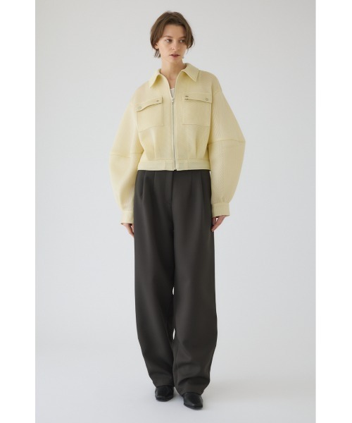 RIM.ARK（リムアーク）の「Waist tuck round PT ウエストタック ラウンドパンツ（スラックス・レディース・ブラック/ライトベージュ/ダークカーキ・38/36）」の3枚目の写真