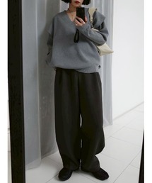 RIM.ARK | Waist tuck round PT ウエストタック ラウンドパンツ(スラックス)