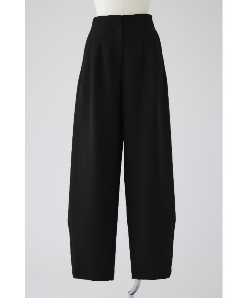 RIM.ARK（リムアーク）の「Waist tuck round PT ウエストタック ラウンドパンツ（スラックス・レディース・ブラック/ライトベージュ/ダークカーキ・38/36）」の2枚目の写真