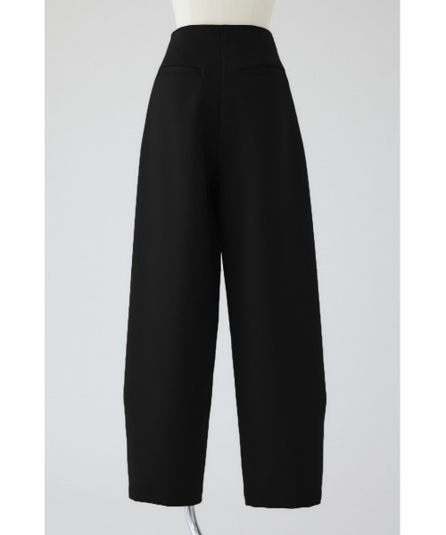 RIM.ARK（リムアーク）の「Waist tuck round PT ウエストタック ラウンドパンツ（スラックス・レディース・ブラック/ライトベージュ/ダークカーキ・38/36）」の6枚目の写真
