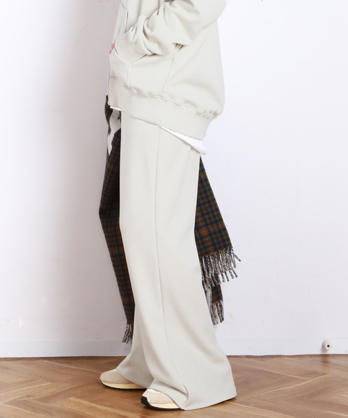 EVERYDAY I LIKE.（エヴリディアイライク）の「*ウォームスウェットパンツ（スラックス・レディース・ブラック/ホワイト/グレー・38/36）」の20枚目の写真