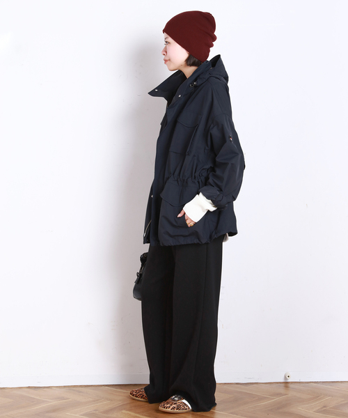 EVERYDAY I LIKE.（エヴリディアイライク）の「*ウォームスウェットパンツ（スラックス・レディース・ブラック/ホワイト/グレー・38/36）」の8枚目の写真