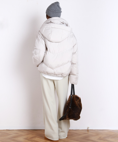 EVERYDAY I LIKE.（エヴリディアイライク）の「*ウォームスウェットパンツ（スラックス・レディース・ブラック/ホワイト/グレー・38/36）」の17枚目の写真