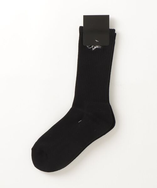 X-girl(エックスガール)の「SCRIPT LOGO ONE POINT SOCKS(ソックス/靴下・レディース・ホワイト/ブラック・ONE SIZE)」の7枚目の写真