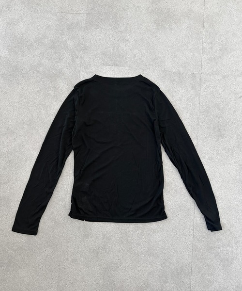 SHEPP(シープ)の「【26年春新作】ビーズロゴルーズシアーロンT / ラインストーン ビジュー Tシャツ(Tシャツ/カットソー・レディース・グレー/ブラック・L/M)」の19枚目の写真