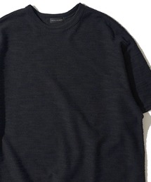 スラブ裏毛 ドローコード クルーネックTシャツ