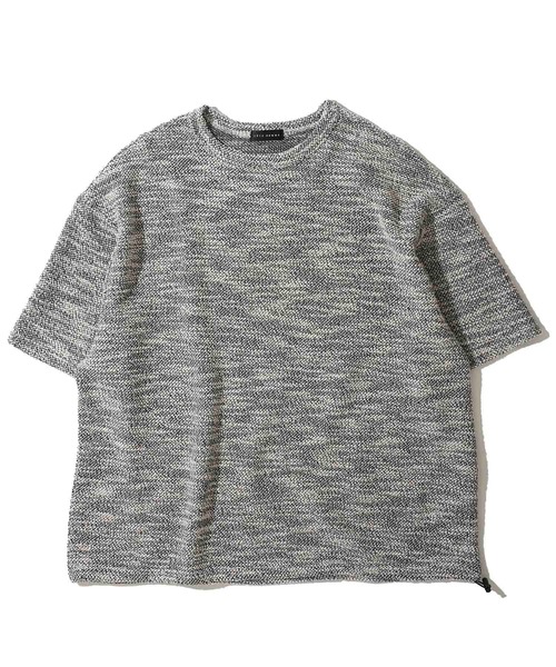 ADPOSION(アドポーション)の「スラブ裏毛 ドローコード クルーネックTシャツ(Tシャツ/カットソー・メンズ・ブラック/グレー/チャコールグレー・MEDIUM/LARGE)」の10枚目の写真