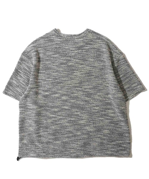 ADPOSION(アドポーション)の「スラブ裏毛 ドローコード クルーネックTシャツ(Tシャツ/カットソー・メンズ・ブラック/グレー/チャコールグレー・MEDIUM/LARGE)」の11枚目の写真