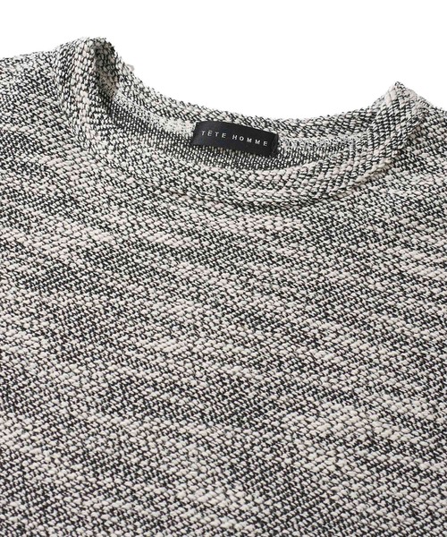 ADPOSION(アドポーション)の「スラブ裏毛 ドローコード クルーネックTシャツ(Tシャツ/カットソー・メンズ・ブラック/グレー/チャコールグレー・MEDIUM/LARGE)」の13枚目の写真
