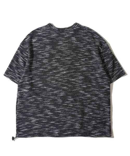 ADPOSION(アドポーション)の「スラブ裏毛 ドローコード クルーネックTシャツ(Tシャツ/カットソー・メンズ・ブラック/グレー/チャコールグレー・MEDIUM/LARGE)」の8枚目の写真