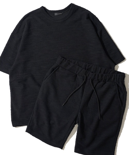 ADPOSION(アドポーション)の「スラブ裏毛 ドローコード クルーネックTシャツ(Tシャツ/カットソー・メンズ・ブラック/グレー/チャコールグレー・MEDIUM/LARGE)」の6枚目の写真
