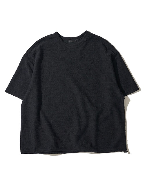 ADPOSION(アドポーション)の「スラブ裏毛 ドローコード クルーネックTシャツ(Tシャツ/カットソー・メンズ・ブラック/グレー/チャコールグレー・MEDIUM/LARGE)」の4枚目の写真