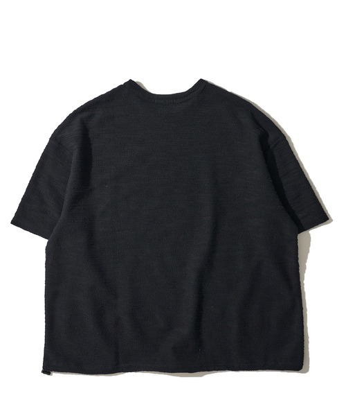 ADPOSION(アドポーション)の「スラブ裏毛 ドローコード クルーネックTシャツ(Tシャツ/カットソー・メンズ・ブラック/グレー/チャコールグレー・MEDIUM/LARGE)」の5枚目の写真