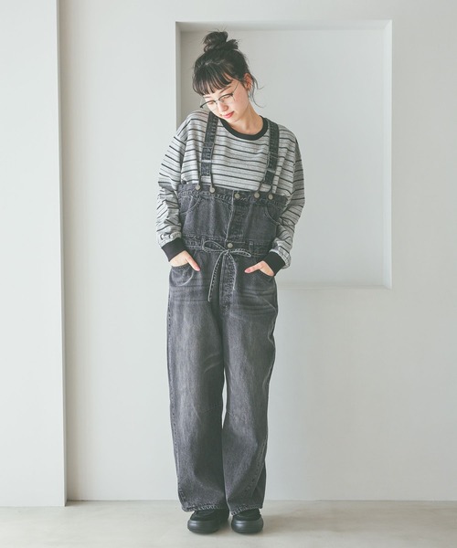 niko and...（ニコアンド）の「COLORマイスターボーダーロンT（Tシャツ/カットソー・レディース・グレー/ライトブルー/ライトグリーン/ピンク・MEDIUM/LARGE）」の9枚目の写真