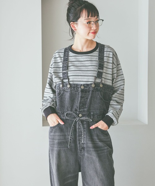 niko and...（ニコアンド）の「COLORマイスターボーダーロンT（Tシャツ/カットソー・レディース・グレー/ライトブルー/ライトグリーン/ピンク・MEDIUM/LARGE）」の10枚目の写真