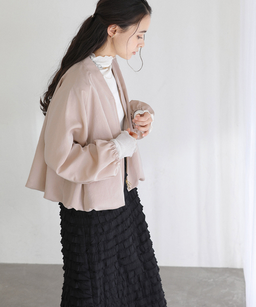 La TOTALITE（ラトータリテ）の「【洗える】バルーンライトブルゾン（その他アウター・レディース・ピンク/カーキ・FREE）」の16枚目の写真