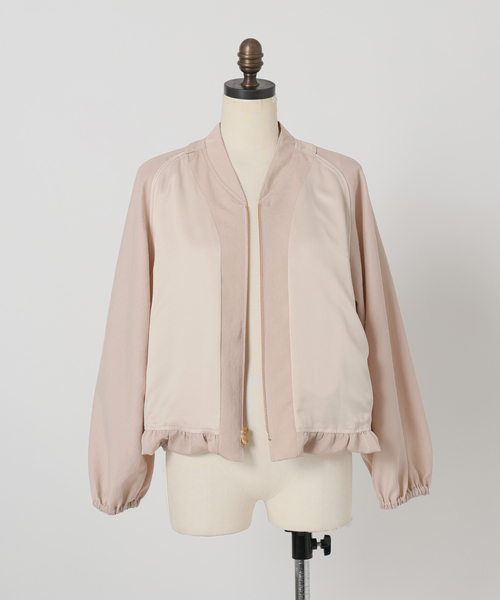 La TOTALITE（ラトータリテ）の「【洗える】バルーンライトブルゾン（その他アウター・レディース・ピンク/カーキ・FREE）」の7枚目の写真