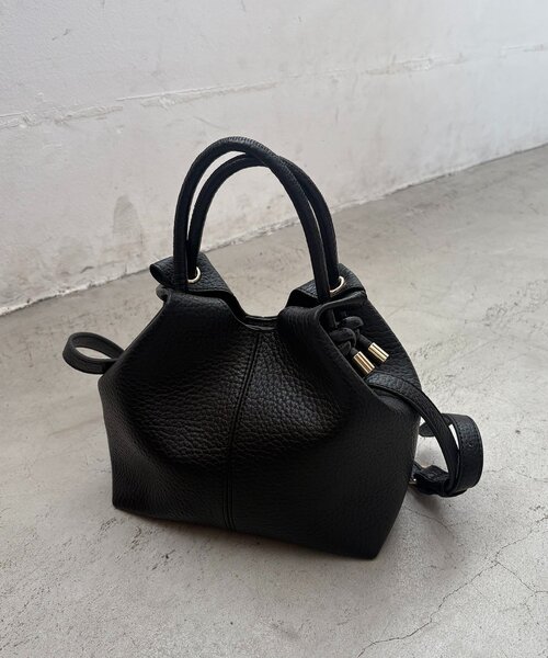 CAPRICIEUX LE'MAGE（カプリシューレマージュ）の「ノットハンドルバッグ（ショルダーバッグ・レディース・ブラウン/ブラック・FREE）」の6枚目の写真