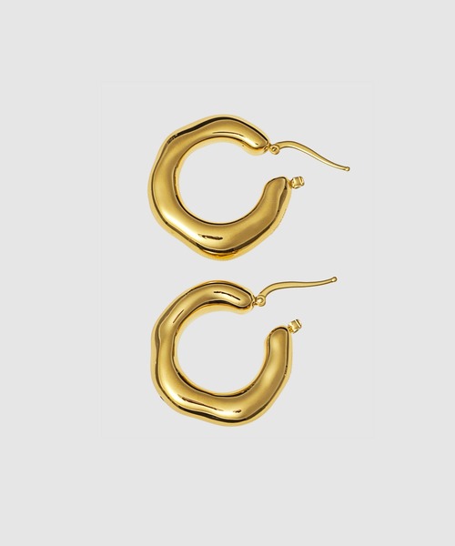 JIL SANDER（ジルサンダー）の「NEW LIGHTNESS EARRINGS 1（ピアス（両耳用）・レディース・ゴールド・UNI）」の3枚目の写真