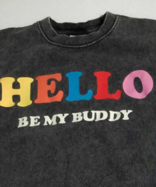 F.O.KIDS(エフオーキッズ)の「F.O.KIDS/エフオーキッズ 【I'm Jelly】ピグメント加工プリント ビッグTシャツ 2026年春夏(Tシャツ/カットソー・キッズ・サックスブルー/ピンク/チャコール・120/130/140)」の4枚目の写真