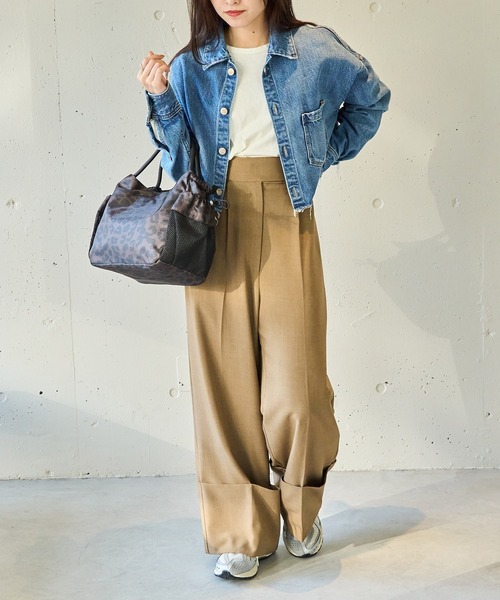 FREDRIK PACKERS（フレドリックパッカーズ）の「【FREDRIK PACKERS】≪別注≫PLAY TOTE　2WAYショルダートート（トートバッグ・レディース・レオパード/グレー/ブラック・FREE）」の4枚目の写真