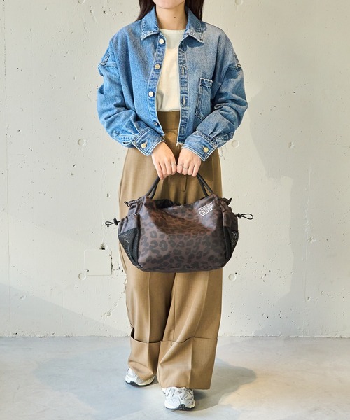 FREDRIK PACKERS（フレドリックパッカーズ）の「【FREDRIK PACKERS】≪別注≫PLAY TOTE　2WAYショルダートート（トートバッグ・レディース・レオパード/グレー/ブラック・FREE）」の5枚目の写真