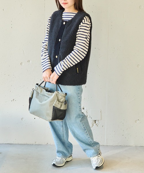 FREDRIK PACKERS（フレドリックパッカーズ）の「【FREDRIK PACKERS】≪別注≫PLAY TOTE　2WAYショルダートート（トートバッグ・レディース・レオパード/グレー/ブラック・FREE）」の9枚目の写真