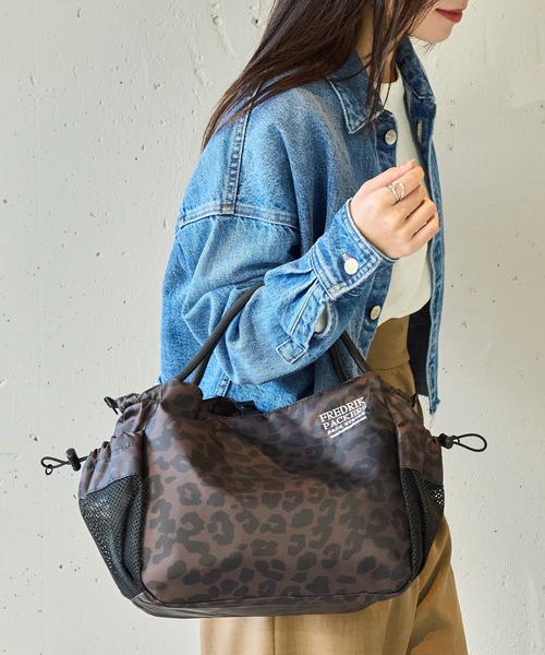 FREDRIK PACKERS（フレドリックパッカーズ）の「【FREDRIK PACKERS】≪別注≫PLAY TOTE　2WAYショルダートート（トートバッグ・レディース・レオパード/グレー/ブラック・FREE）」の22枚目の写真