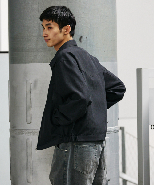 JOURNAL STANDARD(ジャーナルスタンダード)の「SLUB SUCKER / スラブ サッカー ジップ ジャケット(その他アウター・メンズ・カーキ/ブラック系その他/ベージュ系その他・MEDIUM/LARGE)」の6枚目の写真