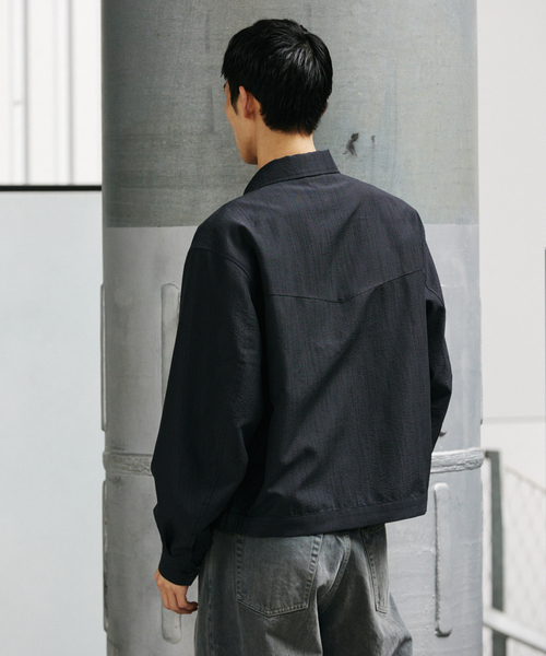 JOURNAL STANDARD(ジャーナルスタンダード)の「SLUB SUCKER / スラブ サッカー ジップ ジャケット(その他アウター・メンズ・カーキ/ブラック系その他/ベージュ系その他・MEDIUM/LARGE)」の7枚目の写真