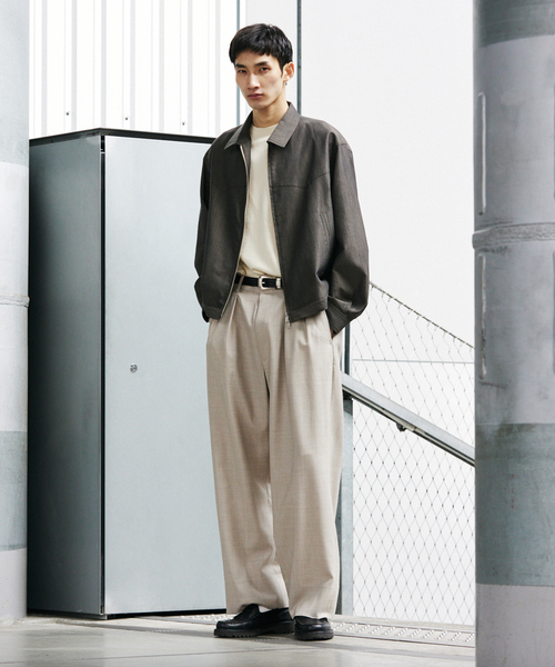 JOURNAL STANDARD(ジャーナルスタンダード)の「SLUB SUCKER / スラブ サッカー ジップ ジャケット(その他アウター・メンズ・カーキ/ブラック系その他/ベージュ系その他・MEDIUM/LARGE)」の13枚目の写真