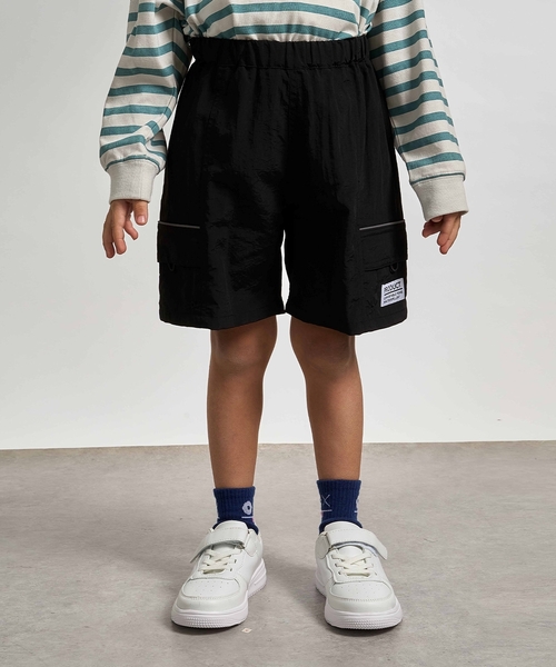 b・ROOM(비룸)의 「【스쿨 대응】【발수・방오・내구・UV】4분 길이 팬츠(반사 시트 첨부)(그 외 팬츠)」｜블랙