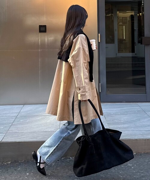 fredy emue（フレディエミュ）の「ミドル丈オーバートレンチコート（トレンチコート・レディース・ベージュ/カーキ・38）」の21枚目の写真