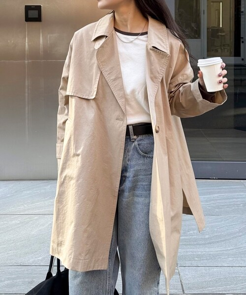 fredy emue（フレディエミュ）の「ミドル丈オーバートレンチコート（トレンチコート・レディース・ベージュ/カーキ・38）」の22枚目の写真