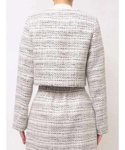 MERCURYDUO(マーキュリーデュオ)の「ツイードノーカラージャケット(テーラードジャケット・レディース・ミント/オフホワイト・MEDIUM/SMALL)」の18枚目の写真