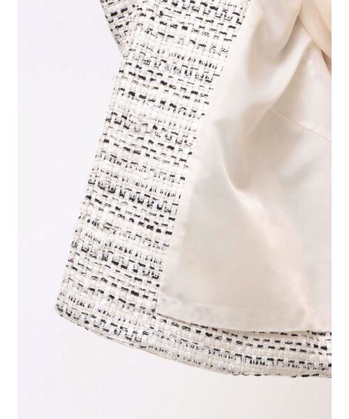 MERCURYDUO(マーキュリーデュオ)の「ツイードノーカラージャケット(テーラードジャケット・レディース・ミント/オフホワイト・MEDIUM/SMALL)」の22枚目の写真