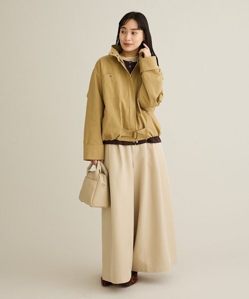 CRAFT STANDARD BOUTIQUE(クラフトスタンダードブティック)の「スカーチョワイドパンツ(その他パンツ・レディース・ベージュ/杢グレー・M/L)」の6枚目の写真