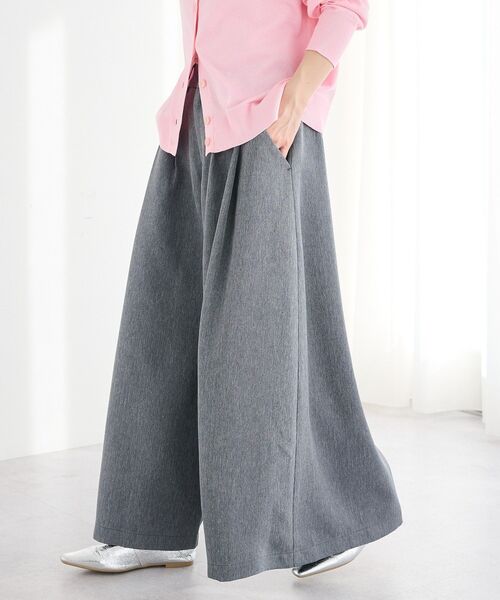 CRAFT STANDARD BOUTIQUE(クラフトスタンダードブティック)の「スカーチョワイドパンツ(その他パンツ・レディース・ベージュ/杢グレー・M/L)」の9枚目の写真