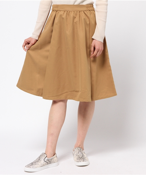 Kastane（カスタネ）の「フレアーSK（スカート・レディース・キャメル/ブラック/アイボリー/グレー・FREE）」の13枚目の写真