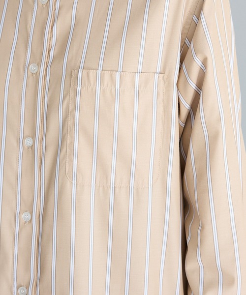 CRAFT STANDARD BOUTIQUE（クラフトスタンダードブティック）の「ストライプシャツワンピース◆（シャツワンピース・レディース・ブルー系その他6/ベージュ系その他2・FREE）」の21枚目の写真