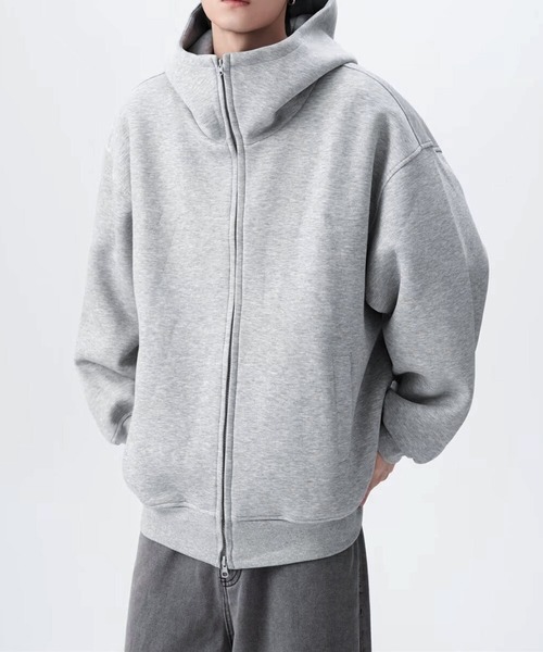 JOHNNY WOLF（ジョニーウルフ）の「FAPUTA オーバーサイズ ジップアップ パーカー（パーカー・メンズ・グレー/ブラック・L/M）」の12枚目の写真