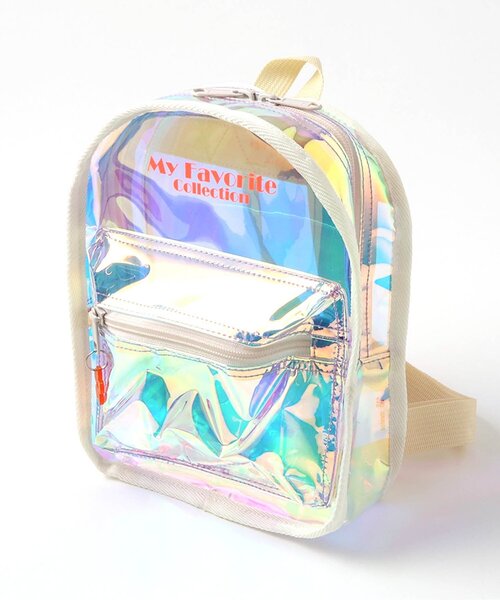 BREEZE（ブリーズ）の「クリアミニリュック（バックパック/リュック・キッズ・ピンク/オフホワイト・FREE）」の7枚目の写真