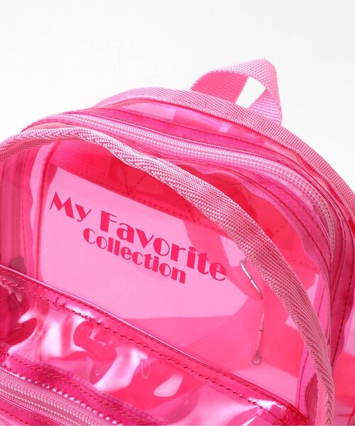 BREEZE（ブリーズ）の「クリアミニリュック（バックパック/リュック・キッズ・ピンク/オフホワイト・FREE）」の16枚目の写真