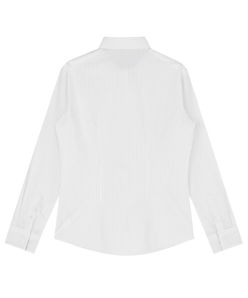 TOKYO SHIRTS（トウキョウシャツ）の「形態安定ノンアイロン レギュラー 長袖ビジネスワイシャツ（ビジネスシャツ・レディース・グレー・S/M/L/LL/XL）」の2枚目の写真