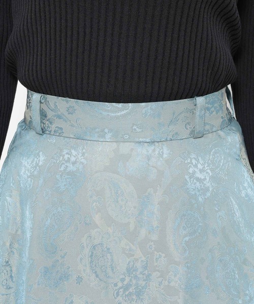 HARE（ハレ）の「ツヤジャガードティアードスカート(HARE)（スカート・レディース・ブルー/ブラック・FREE）」の19枚目の写真